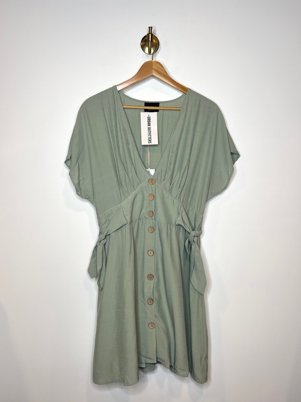 Urban Outfitters Lumiere Green Button Front Dress